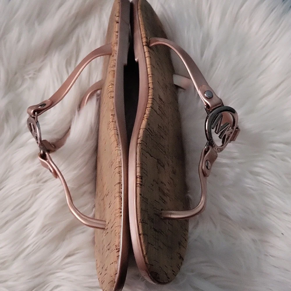 Michael Kors jelly Flip-Flops rose gold - Picture 2 of 5